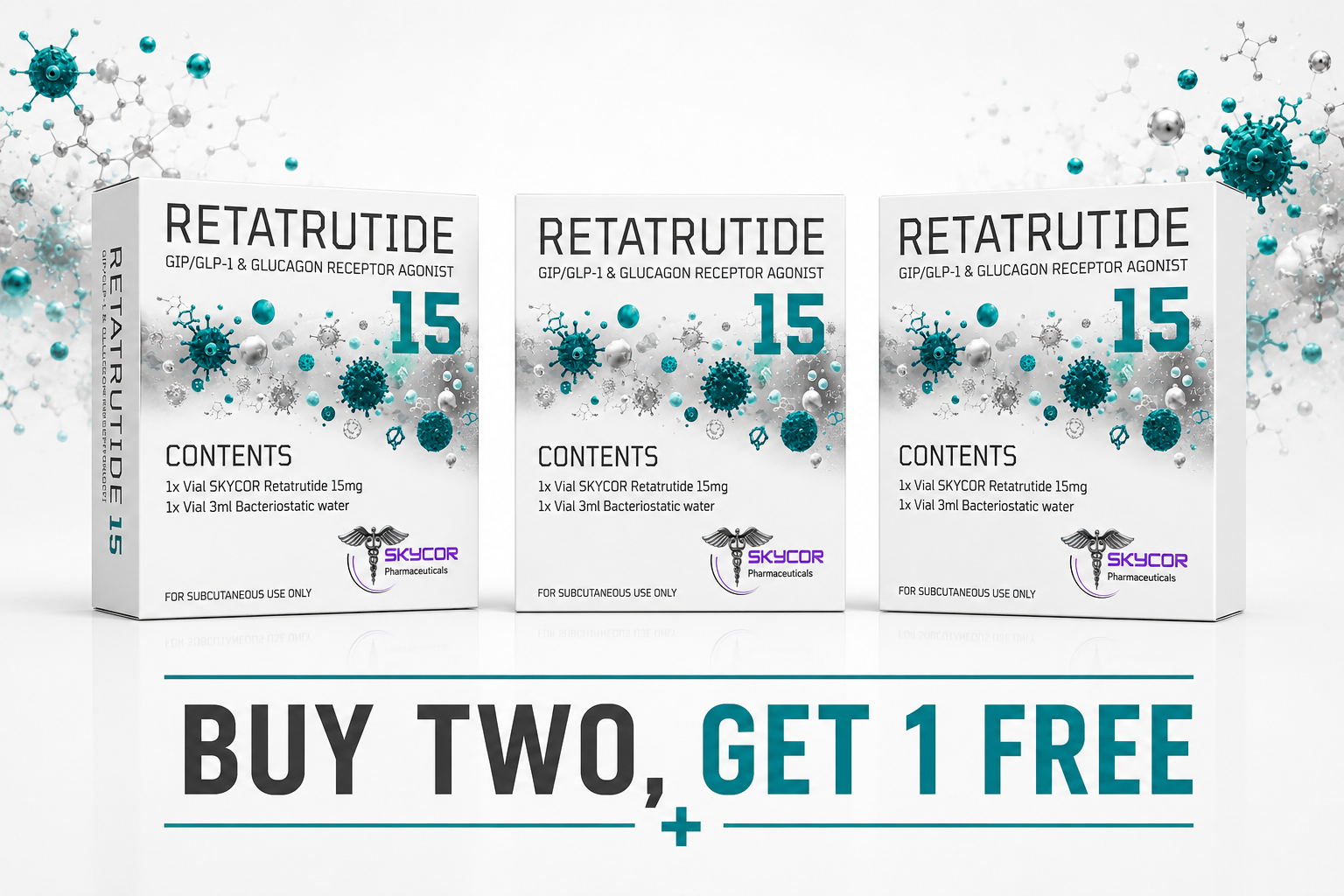 Retatrutide 15mg 3 x Vials